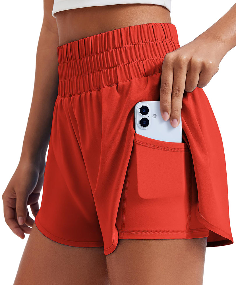 High Waisted 3" Liner Running Shorts