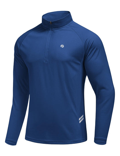 Men's 1/4 Zip Pullover Quarter Zip Athletic Golf Shirts