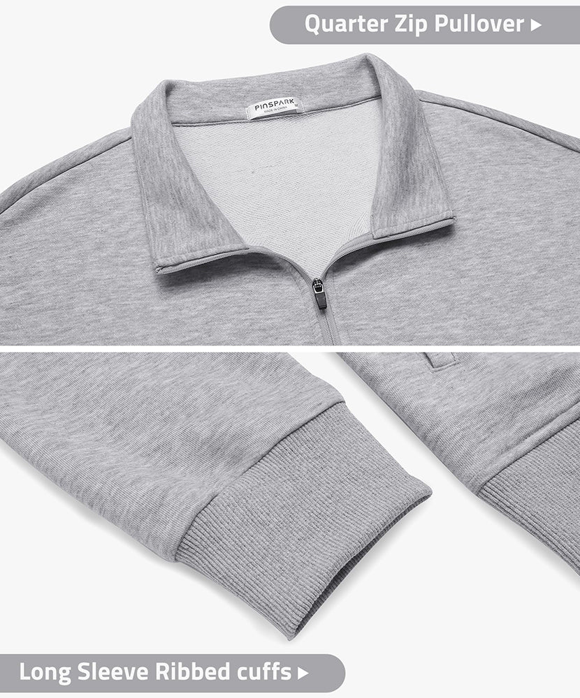 Men's Pullover Mock Neck Polo Shirt