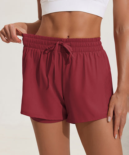 Breathable High Waist Workout Shorts