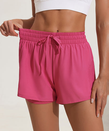 Breathable High Waist Workout Shorts