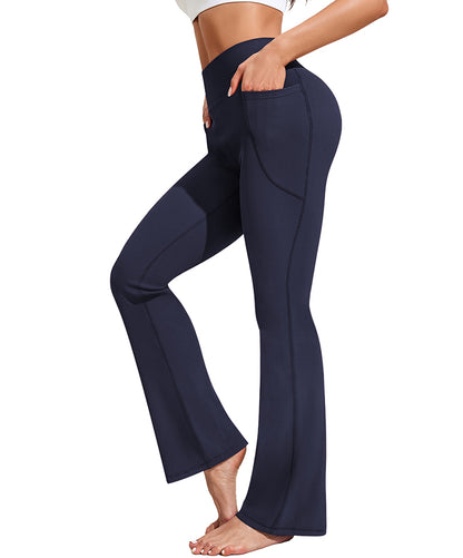 Ribbed High Waist Flare Yoga Pants