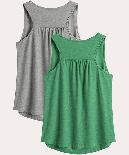 2 Pack Athletic Racerback Tank Top