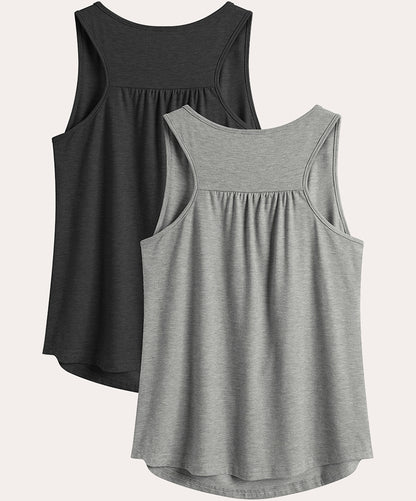 2 Pack Athletic Racerback Tank Top