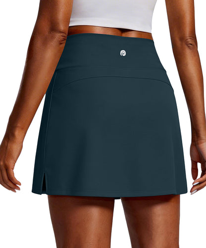 Women's 16" High Waisted Tennis Skirt with 2 Pockets