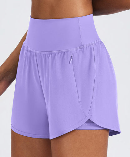 Women's Quick Dry High Waisted Athletic Running Shorts