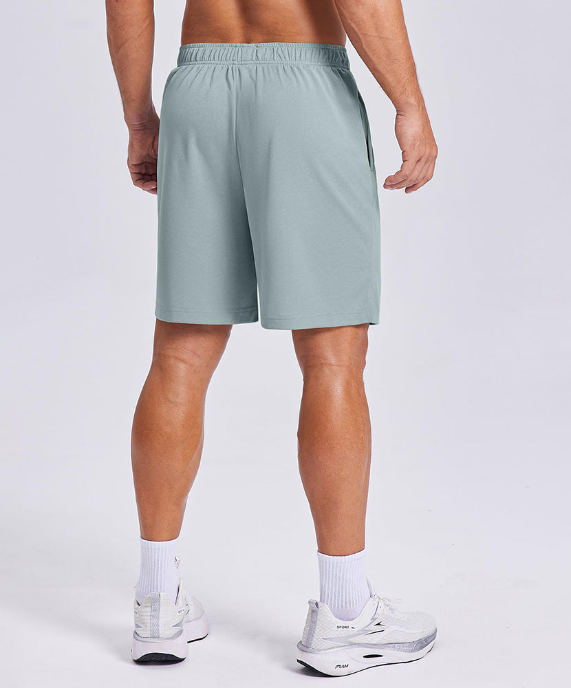 Men's Athletic Quick Dry Running Shorts with Zipper Pockets