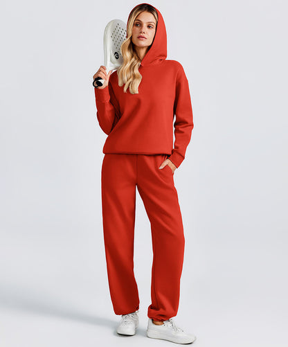Women's Classic Fleece Casual 2-Piece Sports Set