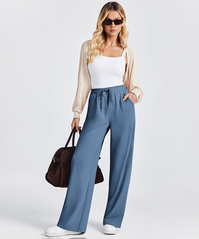 Women's Wide Leg High Waisted Sweatpants