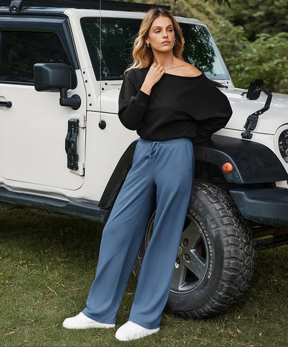 Women's Wide Leg High Waisted Sweatpants