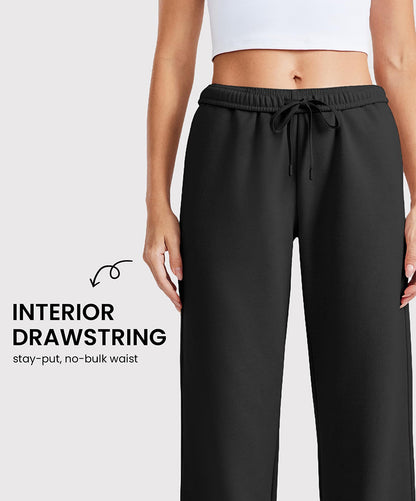 Women's Fleece Lined Wide Leg Sweatpants