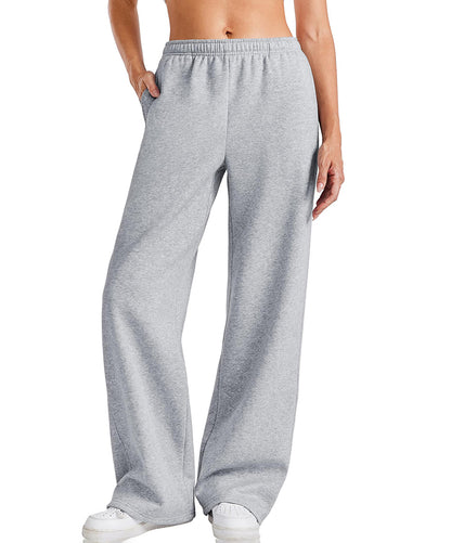 Women's Fleece Lined Wide Leg Sweatpants