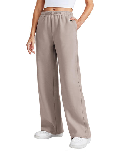 Women's Fleece Lined Wide Leg Sweatpants