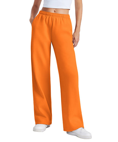 Women's Fleece Lined Wide Leg Sweatpants