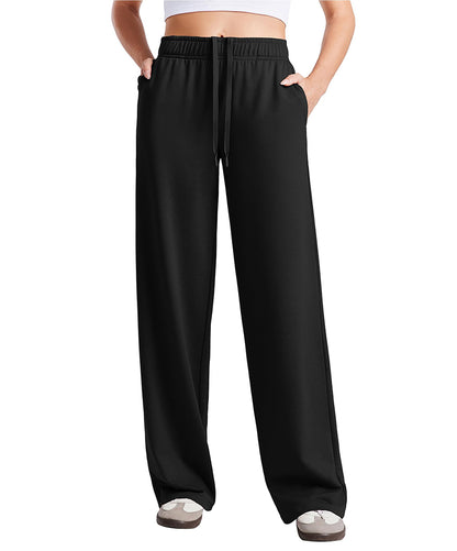 Women's Wide Leg Baggy Lounge Travel Sweatpants