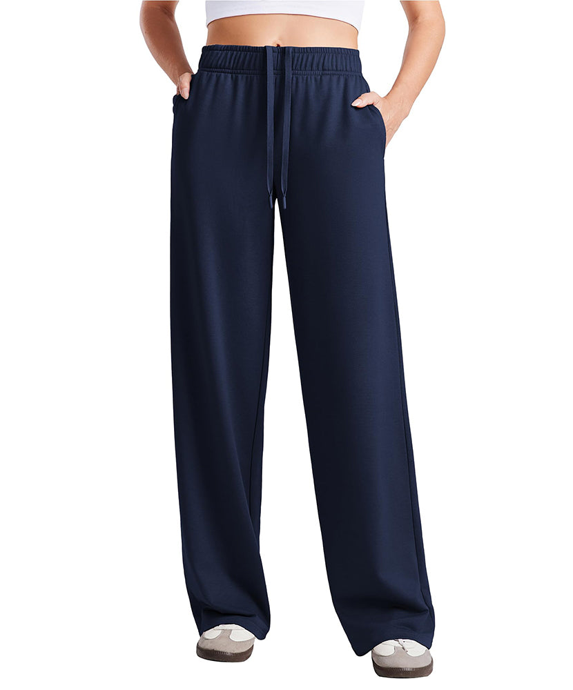 Women's Wide Leg Baggy Lounge Travel Sweatpants