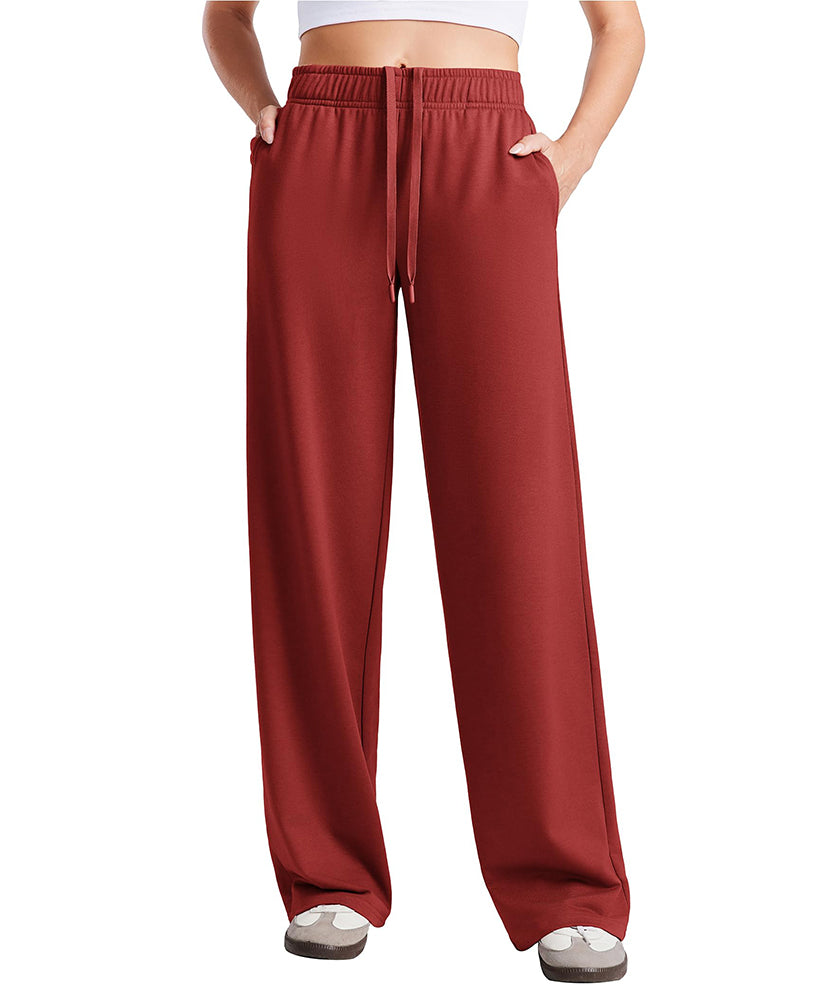 Women's Wide Leg Baggy Lounge Travel Sweatpants