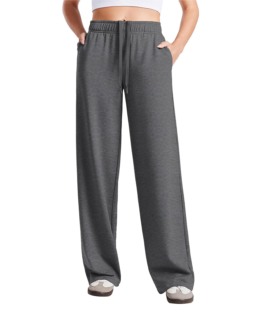 Women's Wide Leg Baggy Lounge Travel Sweatpants