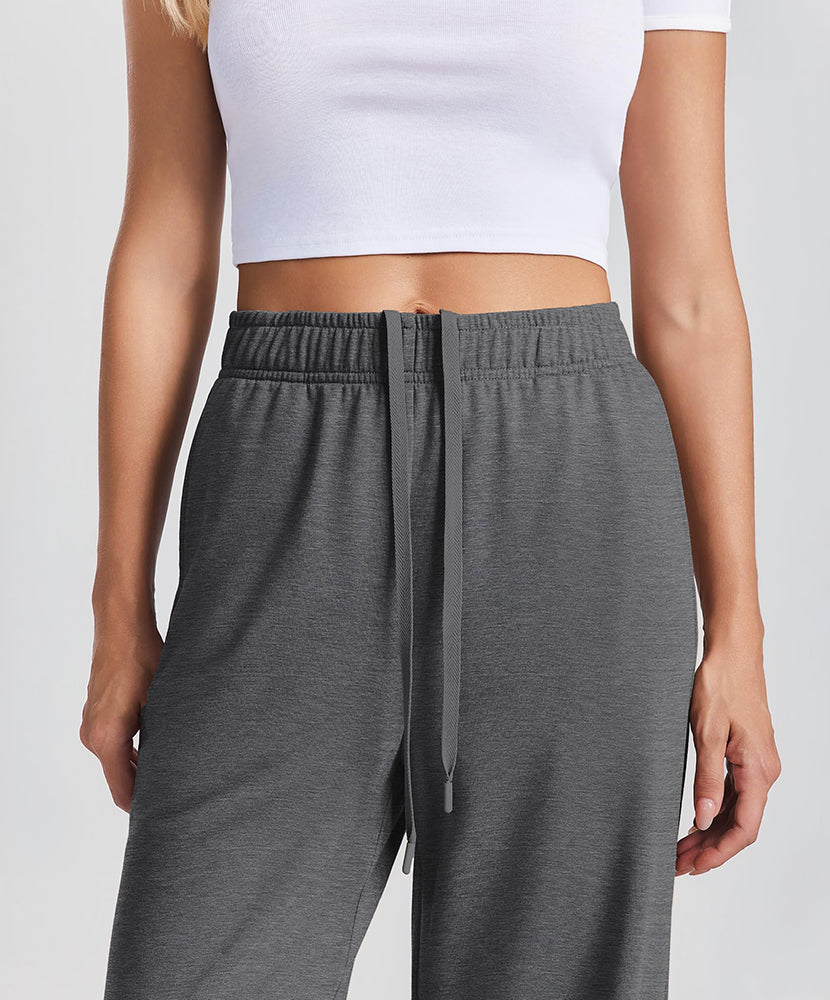 Women's Wide Leg Baggy Lounge Travel Sweatpants