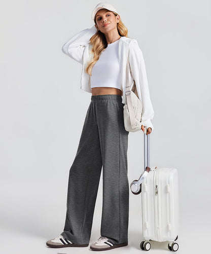 Women's Wide Leg Baggy Lounge Travel Sweatpants