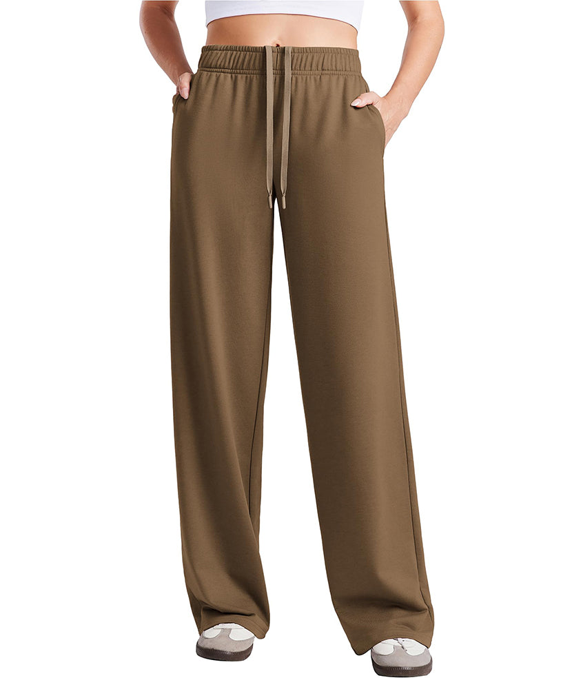 Women's Wide Leg Baggy Lounge Travel Sweatpants