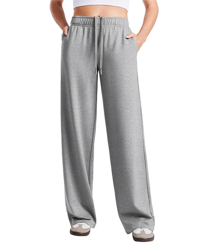 Women's Wide Leg Baggy Lounge Travel Sweatpants