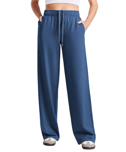 Women's Wide Leg Baggy Lounge Travel Sweatpants