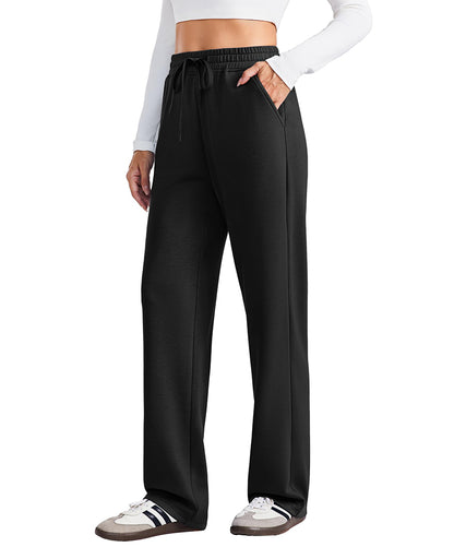 Women's High Waisted Straight Leg Travel Sweatpants