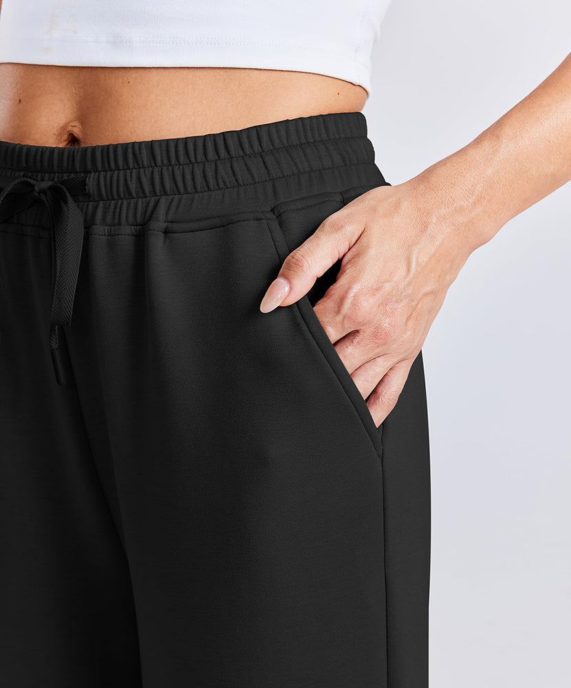 Women's High Waisted Straight Leg Travel Sweatpants