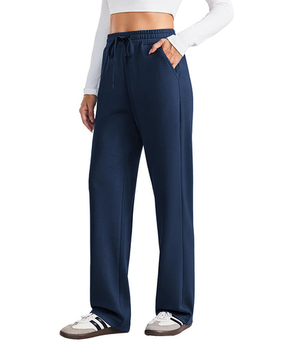 Women's High Waisted Straight Leg Travel Sweatpants
