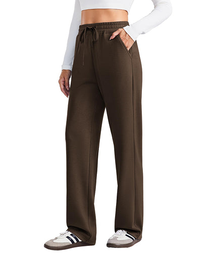 Women's High Waisted Straight Leg Travel Sweatpants