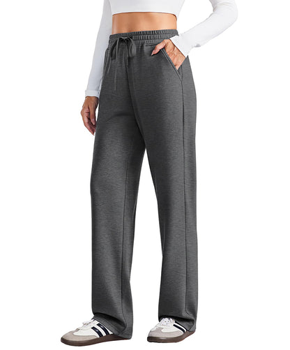 Women's High Waisted Straight Leg Travel Sweatpants