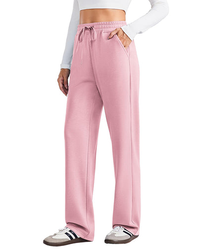Women's High Waisted Straight Leg Travel Sweatpants