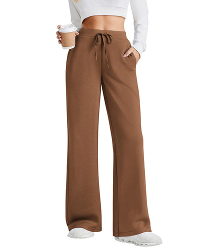 Women's Sweatpants Wide Leg Baggy Lounge Pants with Pockets