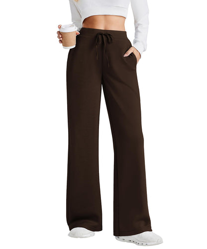 Women's Sweatpants Wide Leg Baggy Lounge Pants with Pockets