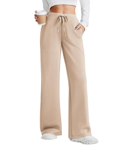 Women's Sweatpants Wide Leg Baggy Lounge Pants with Pockets