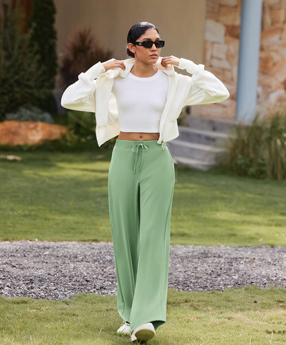 Women's Sweatpants Wide Leg Baggy Lounge Pants with Pockets