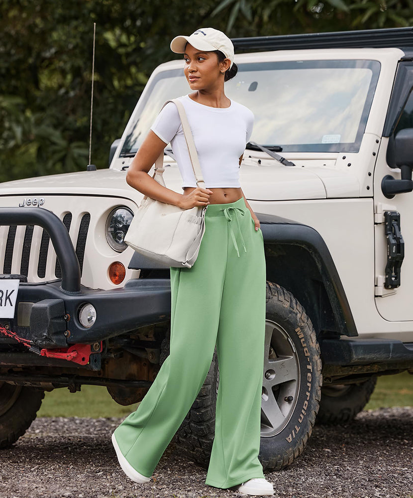 Women's Sweatpants Wide Leg Baggy Lounge Pants with Pockets