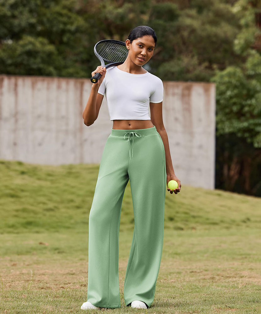 Women's Sweatpants Wide Leg Baggy Lounge Pants with Pockets