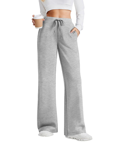 Women's Sweatpants Wide Leg Baggy Lounge Pants with Pockets