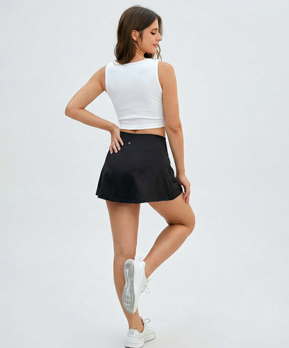 Classic Simple High Waist Golf Tennis Skirt