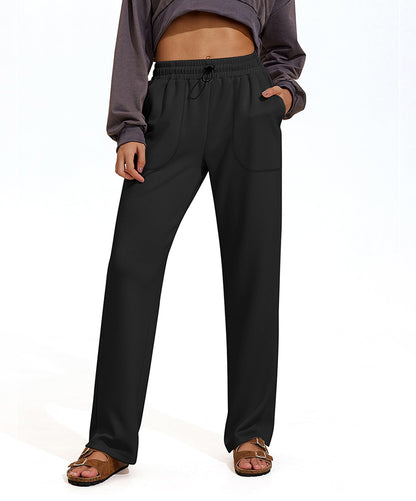 Stretchy Workout Straight-Leg Pants