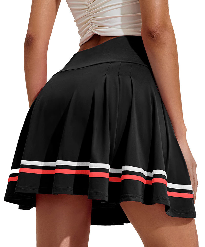 High Waist Pleated Tennis Skirt