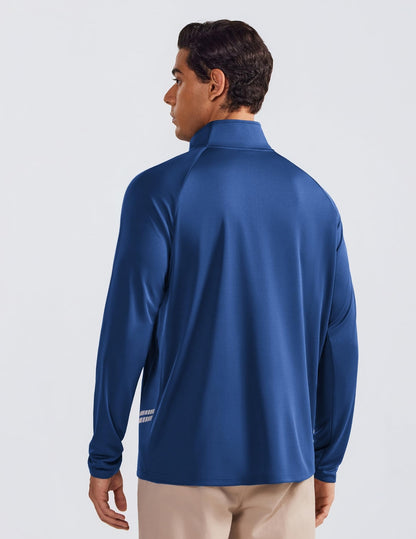 Men's 1/4 Zip Pullover Quarter Zip Athletic Golf Shirts