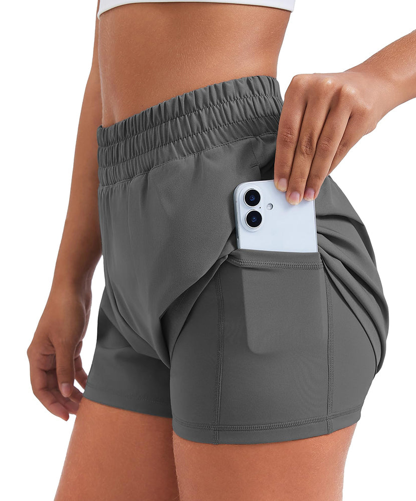 Athletic Quick Dry High Waisted Workout Shorts
